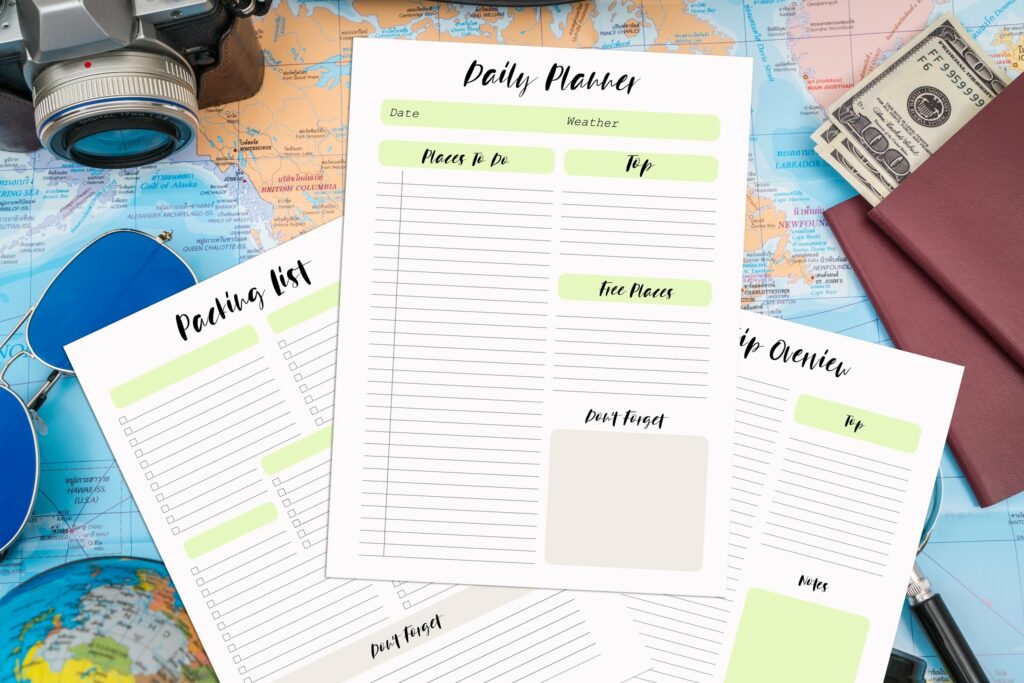 Travel Planner Packing list